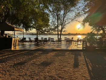 Terras bij (voormalig) Royal Livingstone