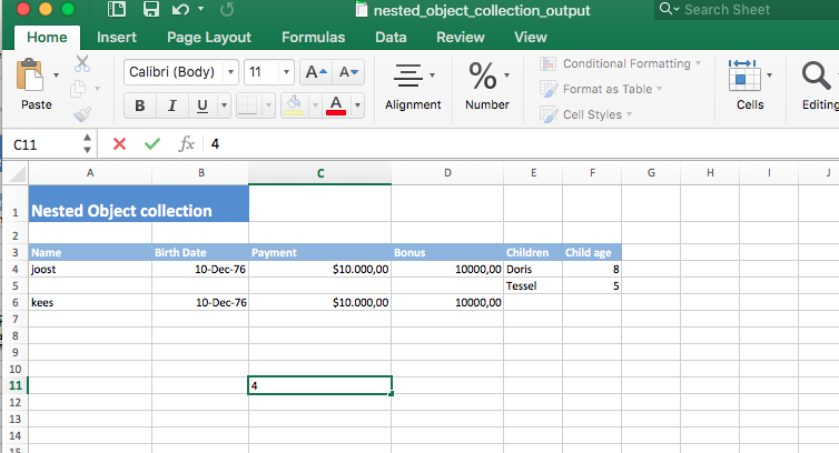 Creating Excel sheets with java